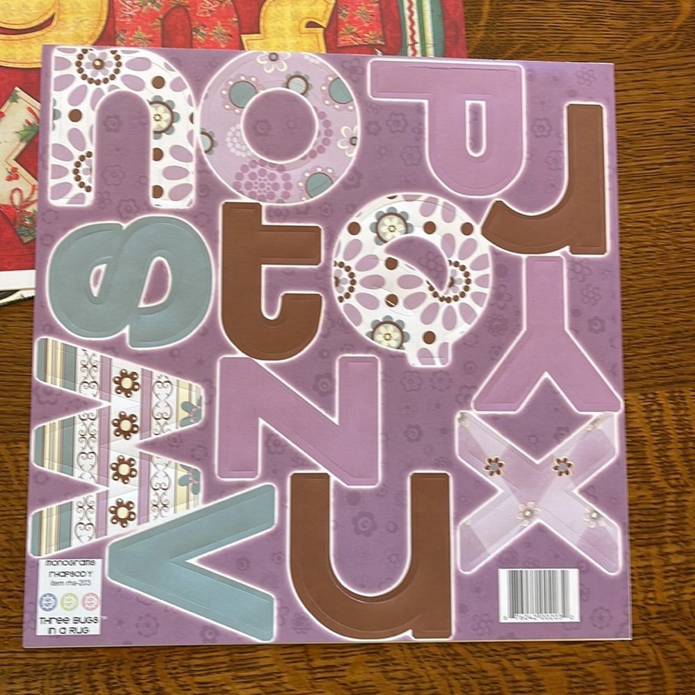 Scrapbooking Cardstock alphabet letters 10 full sheets NEW! + 7 partial - Picture 4 of 16